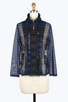 Damee Houndstooth & Dots Mesh Twin Set 31444-Blu F25