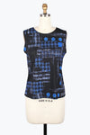 Damee Houndstooth & Dots Mesh Twin Set 31444-Blu F25