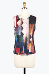 Damee Zig Zag Denim Mesh Twin Set 31446-Blk F25
