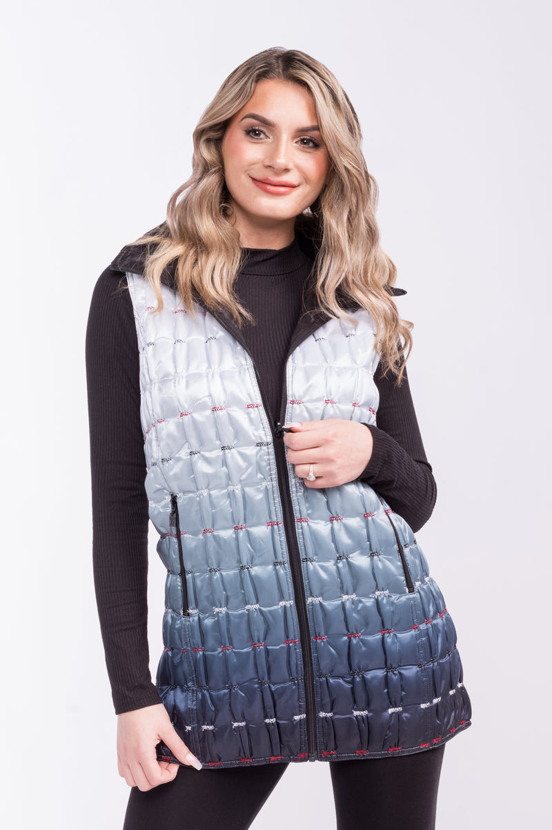 UBU Reversible Quilted Zip Vest Style 3210OS