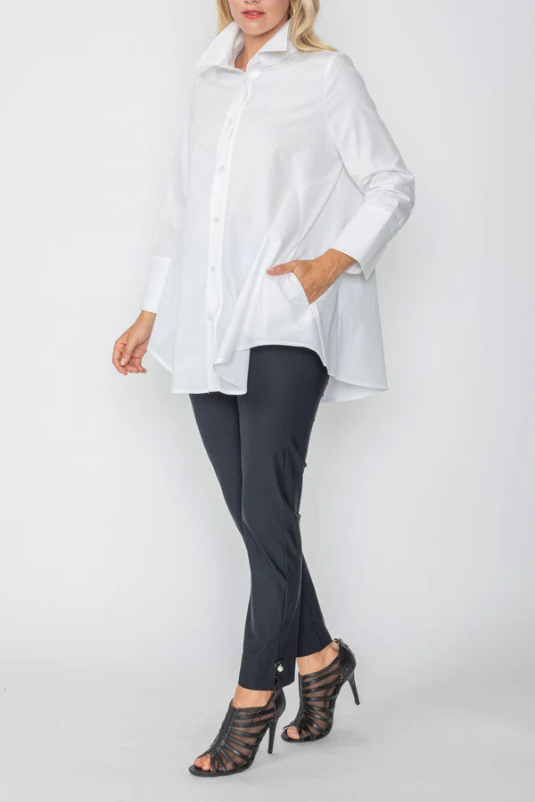 IC Collection Fold Down Collar Blouse Style 3778B