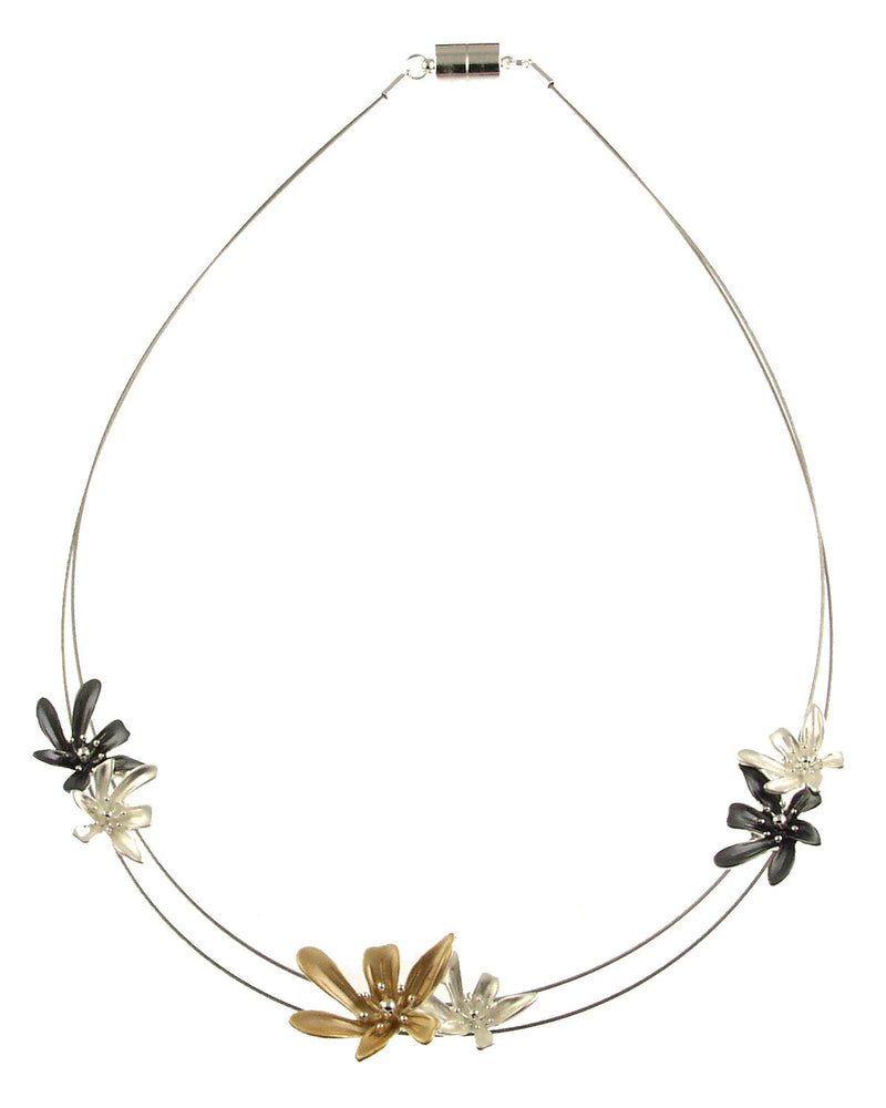 Origin N-S.Silver Flower Necklace 381 381-2 F24