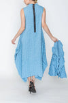 IC Collection Bubble Check High Neck Dress Style 3850D