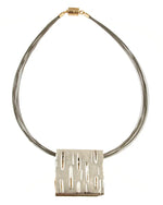 Origin Reversible Sand Silver/Light Matt Gold Pendant Style 5182