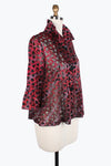 Damee Holographic Scale Mesh Short Jacket 400-Red