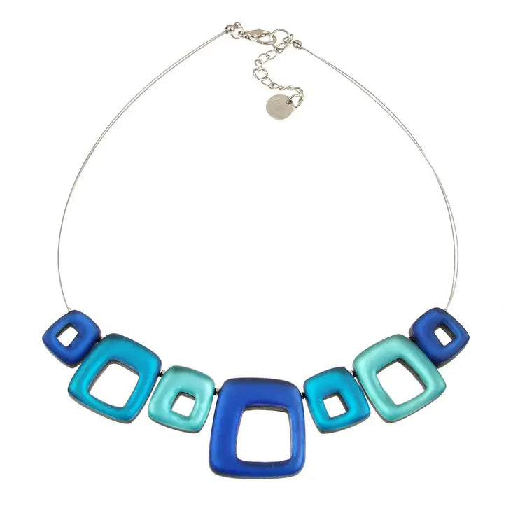 Origin Hollow Squares Necklace Style 415