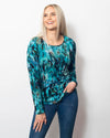 Snoskins Viscose Prints V Neck 44558-24F