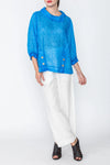 IC Collection Sheer Linen Top Style 4479T
