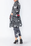 IC Collection CHAIN DETAIL NEWSPAPER JACKET Style 4503J