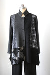 Christopher Calvin Mixed Media Jacket 4524 Navy, Red, Grey F25