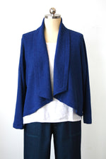 Christopher Calvin Rib Knit Short Open Jacket 45612 F25 Sage, Fuschia, Blue