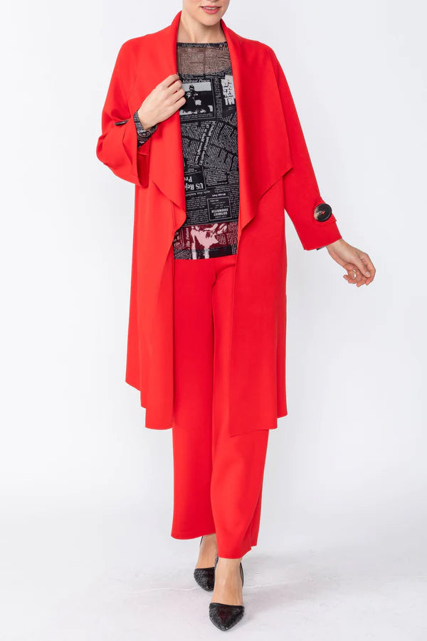 IC Collection SHAWL COLLAR RAGLAN SLEEVE COAT Style 4585J