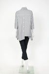 IC Collection Asymmetrical Stripe Shirt 4691B