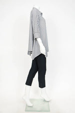 IC Collection Asymmetrical Stripe Shirt 4691B