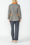 IC Collection Jacket 4790J Charcoal and Caramel, Olive and Lime