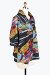 Damee Abstract Painting Swing Jacket 4824-MLT