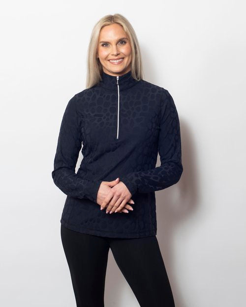 Snoskins Pebble Sport Jacquard Zip Neck 48738-24F