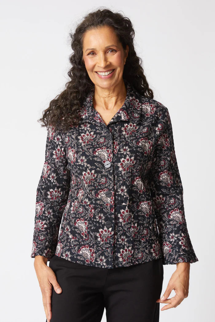 HABITAT FLORAL BLOCK PRINT FLOUNCE JACKET F25H 48745