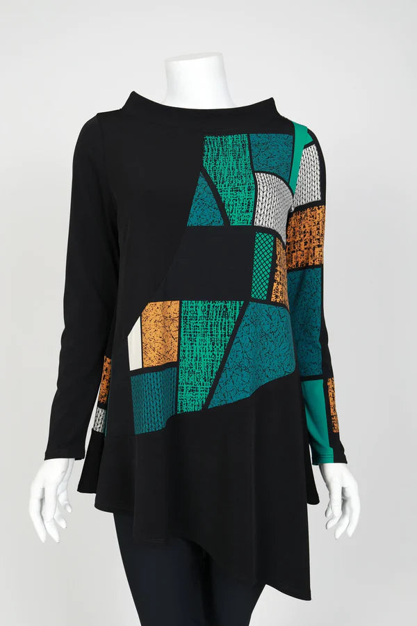 IC Collection MIXED SQUARE TUNIC Style 4920T