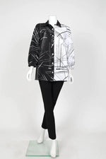 IC Collection CONTRAST BELL SLEEVE SHIRT Style 4932B