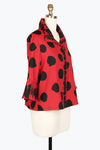 Damee Dots & Scribbles Jacket 4939-RED F24