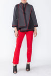 IC Collection ASYMETRICAL COLOR-BLOCK JACKET Style 4940J