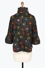 Damee Rainbow Dot Peplum Jacket 4947-MLT F24