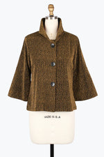 Damee Cropped Sparkle Jacket 4952-Gld F25