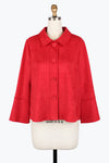 Damee Microsuede Bell Sleeve Jacket 4977-GRY F25