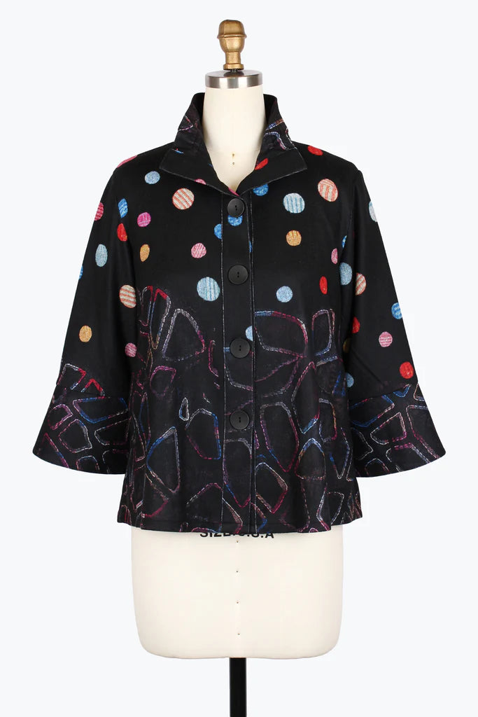 Damee Dots & Pebbles Jacket 5024-Mlt F25