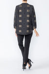 IC Collection ONE BUTTON JACKET W/ GEO METALIC Style 5077J
