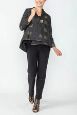 IC Collection Jacket 5077J Black, Silver F24