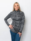 Snoskins zebra  Jacquard Zip Neck 52623-F25