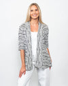 Snoskins Twisted Stripe Sweater Knit Cardigan 53737-26