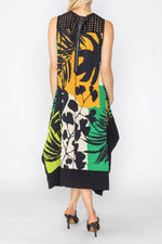 IC Collection TROPICAL PRINT TANK DRESS Style 5407D