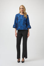 Joseph Ribkoff Floral Jaquard Trapeze Jacket 254075 F25