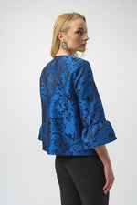 Joseph Ribkoff Floral Jaquard Trapeze Jacket 254075 F25