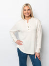 Snoskins Seersucker Henley Top with matching thread 55691-F25