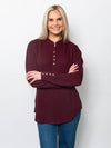 Snoskins Seersucker Henley Top with matching thread 55691-F25