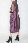 IC Collection Violet Side Design Pocket Sleeveless Balloon Dress Style 5576D