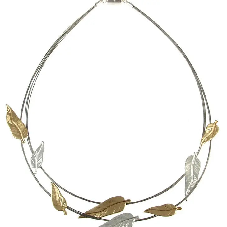 Origin Matte Silver/L.M-Kc Gold Necklace Style 5970