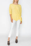 IC Collection Yellow Side-Tie Top Style 5716T