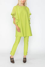 IC Collection RUFFLE SLEEVE TUNIC Style 5789T