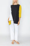 IC Collection COLOR BLOCK TUNIC 3/4 SLEEVES Style 5798T