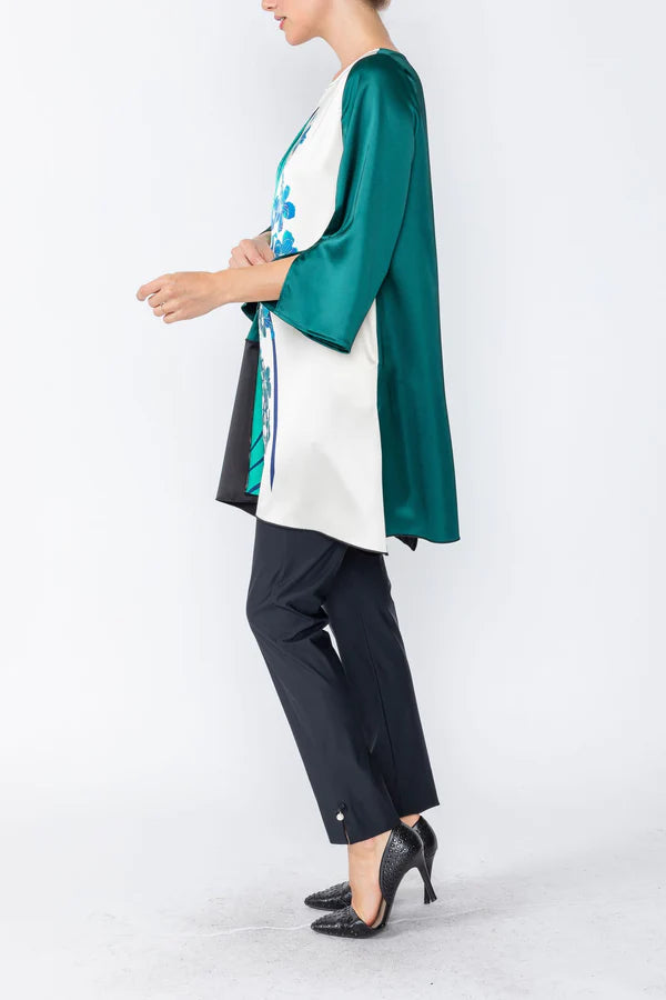 IC Collection LAYERED TUNIC WITH FLOWER Style 5847T