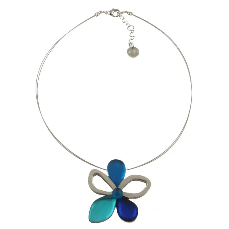 Origin Eclectic Flower Pendant Necklace Style 2040