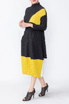 IC Collection COLOR BLOCK MOCK NECK LONG SLEEVE DRESS Style 6004D