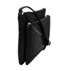 ILI New York Double Zip Haircalf Crossbody Bag Style 6028