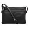 ILI New York Double Zip Haircalf Crossbody Bag Style 6028