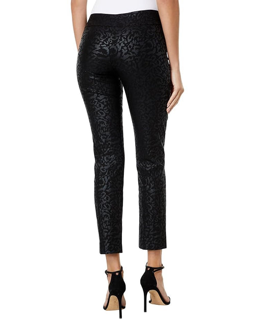 Krazy Larry Pull on Ankle Pant Black Animal